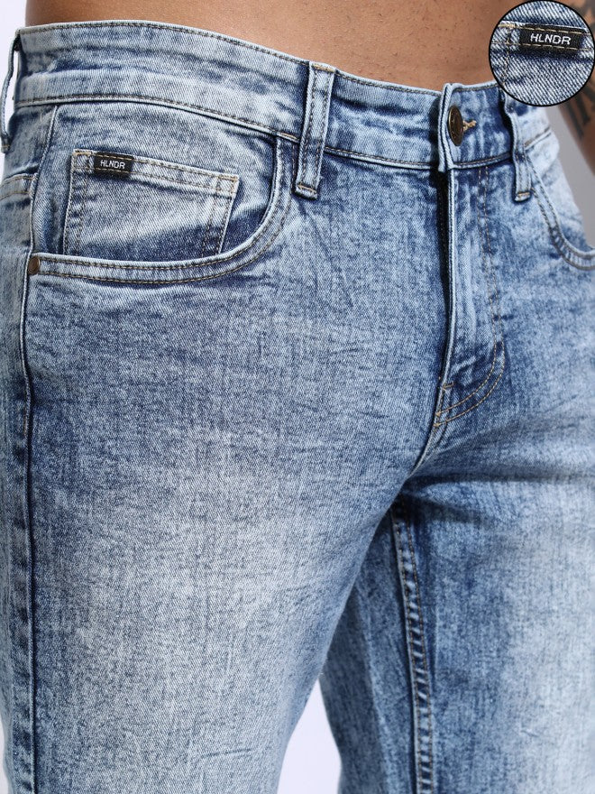 Highlander Men Blue Slim Fit Stretchable Jeans - Blue - Image 5