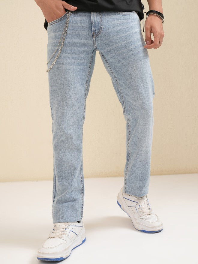 Highlander Men Blue Slim Fit Stretchable Jeans - Blue - Image 1