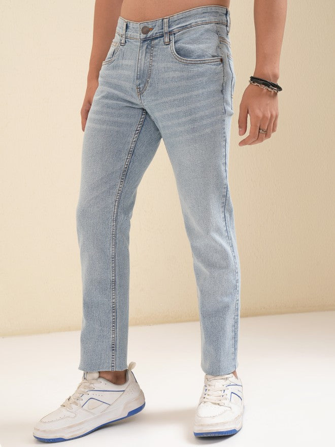Highlander Men Blue Slim Fit Stretchable Jeans - Blue - Image 4