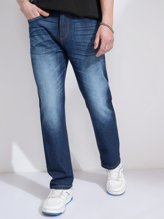 Highlander Men Blue Relaxed Fit Jeans - Blue - Image 1