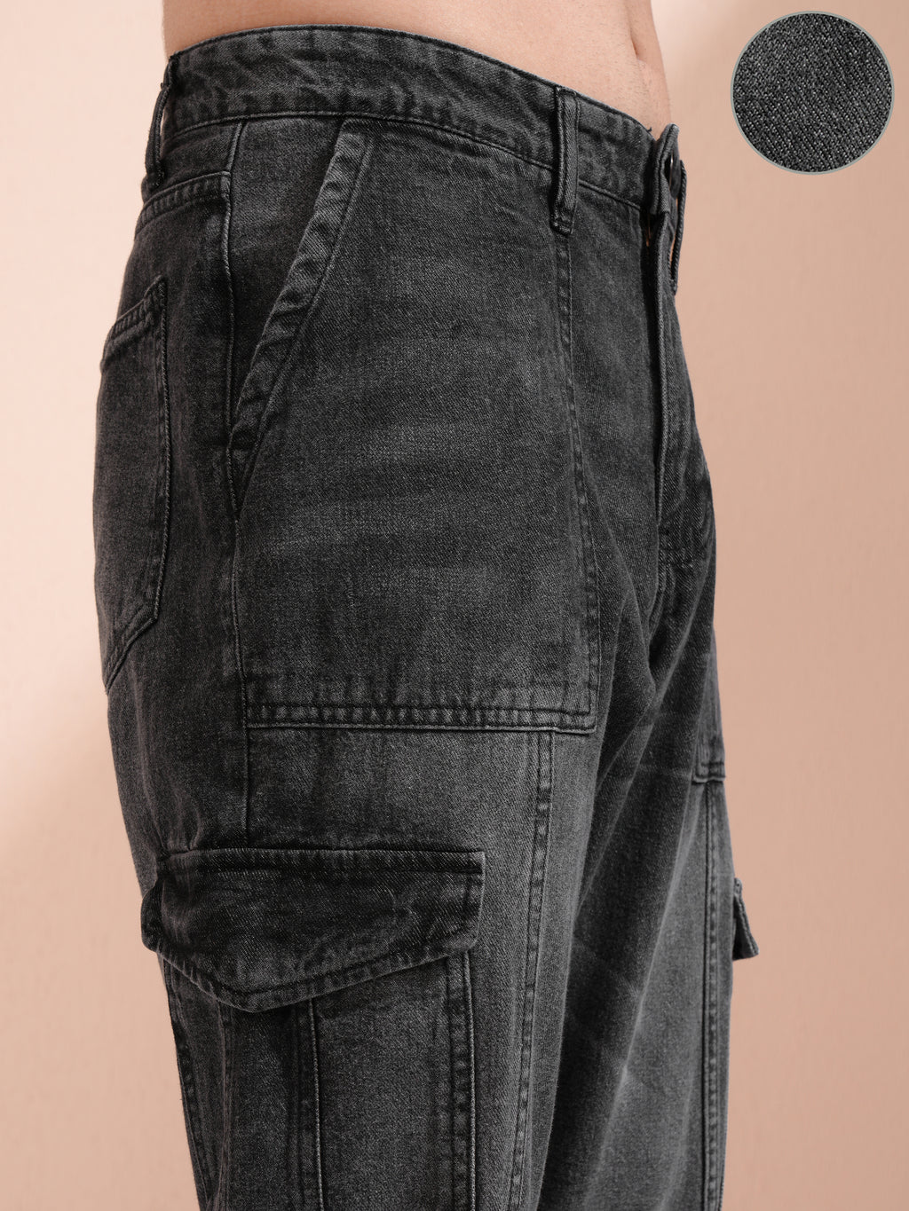 Highlander Men Grey Tapered Fit Jeans - Grey - Image 5