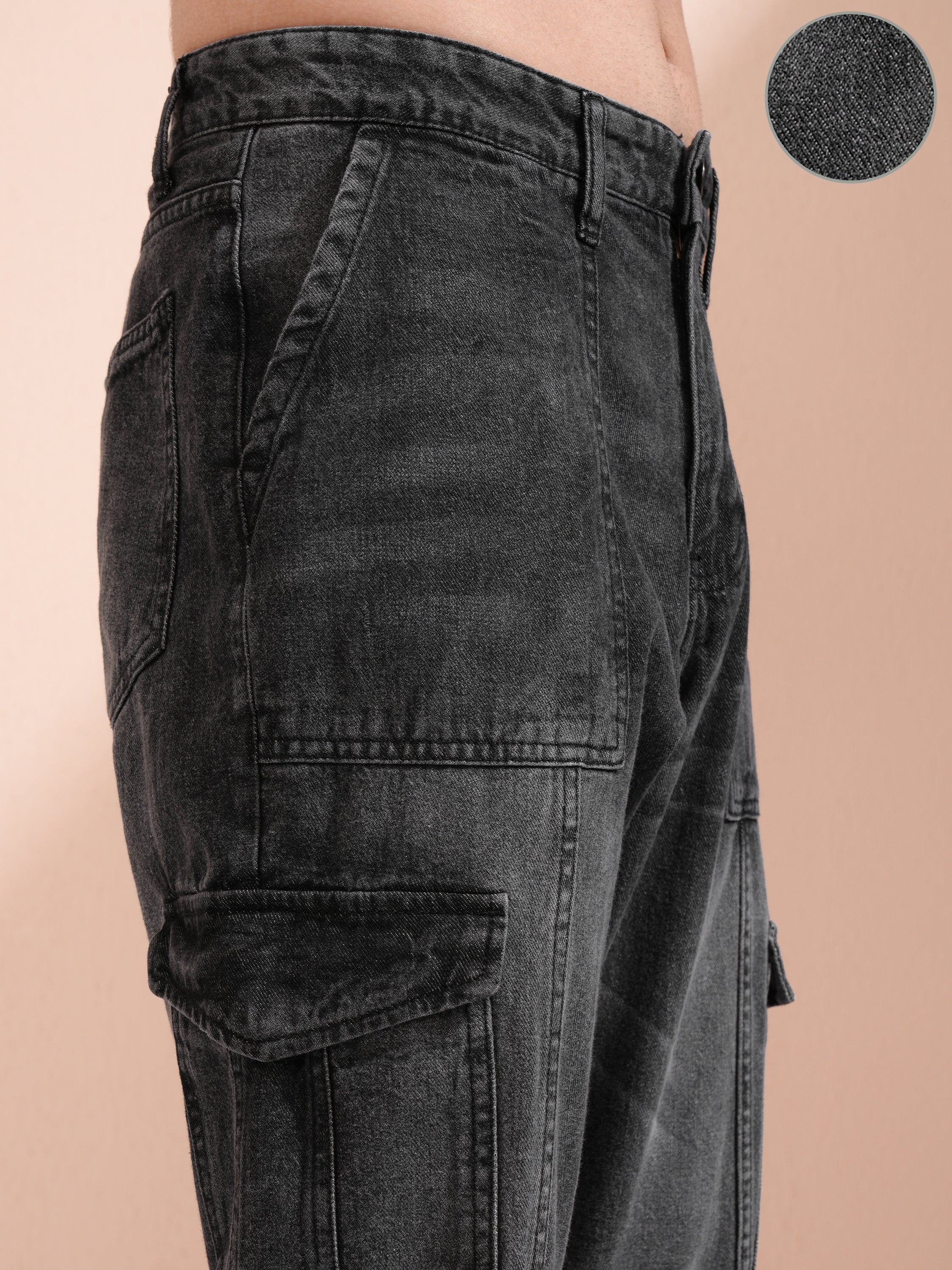 Highlander Men Grey Tapered Fit Jeans - Grey - Image 5