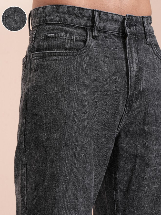Highlander Men Black Straight Fit Jeans - Black - Image 5