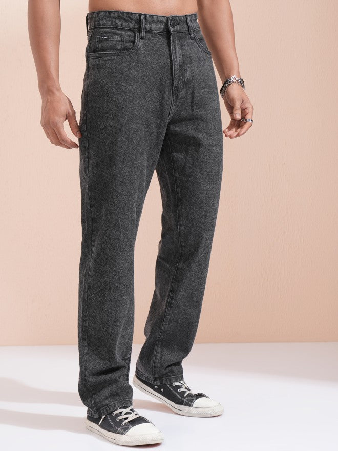 Highlander Men Black Straight Fit Jeans - Black - Image 6