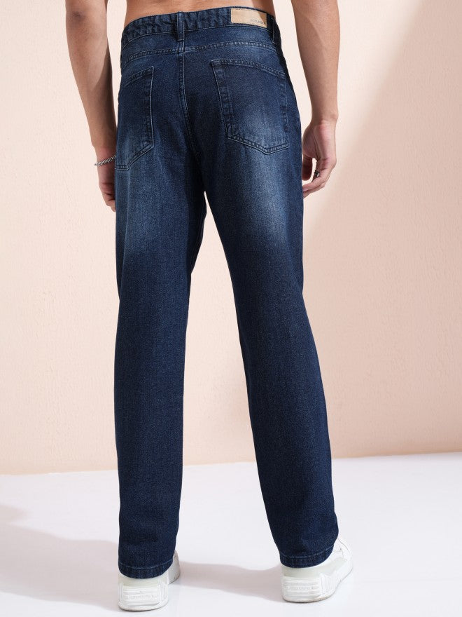Purple By Highlander Men Blue Straight Fit Jeans - Blue - Image 3