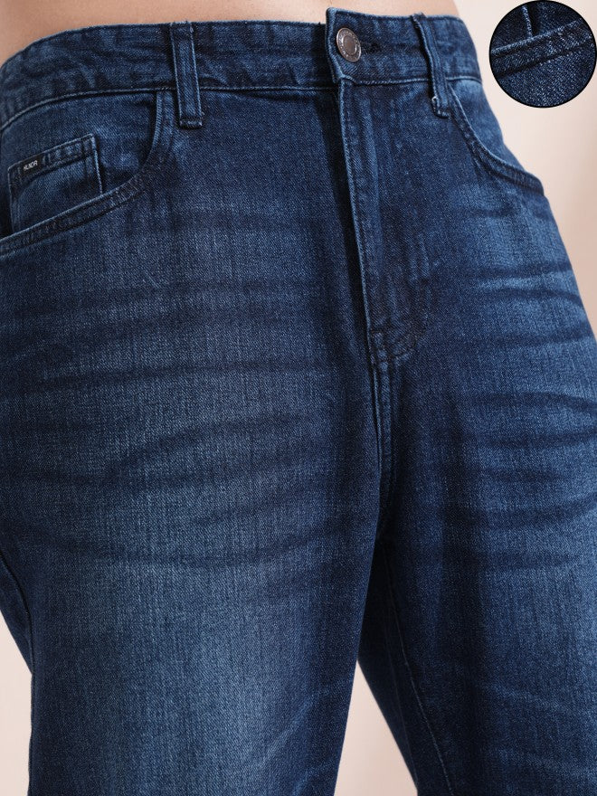 Purple By Highlander Men Blue Straight Fit Jeans - Blue - Image 5