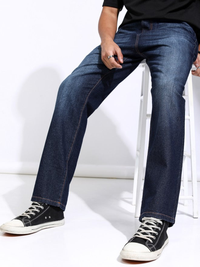 Highlander Men Blue Straight Fit  Jeans - Blue - Image 1