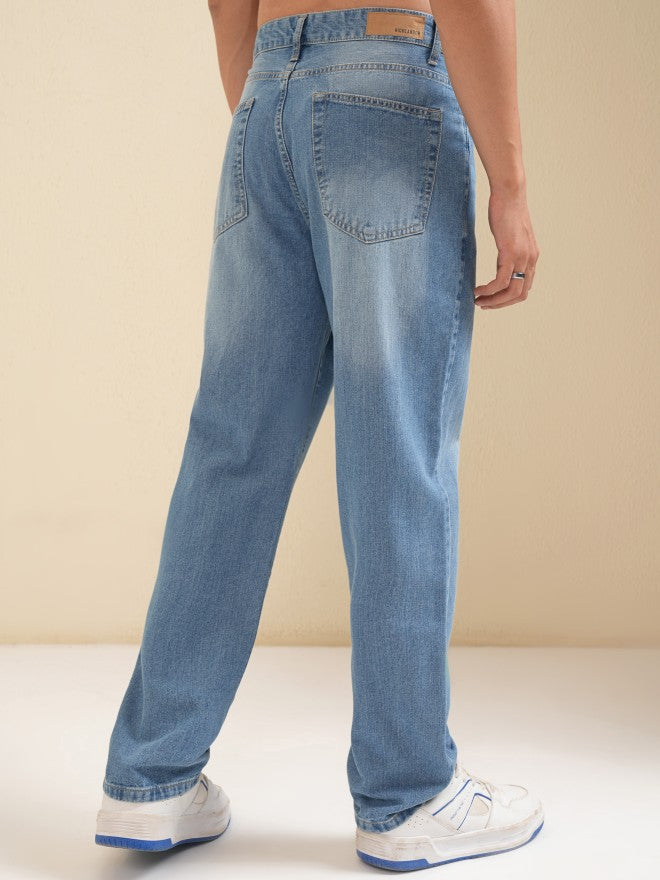 Purple By Highlander Men Blue Straight Fit Jeans - Blue - Image 3