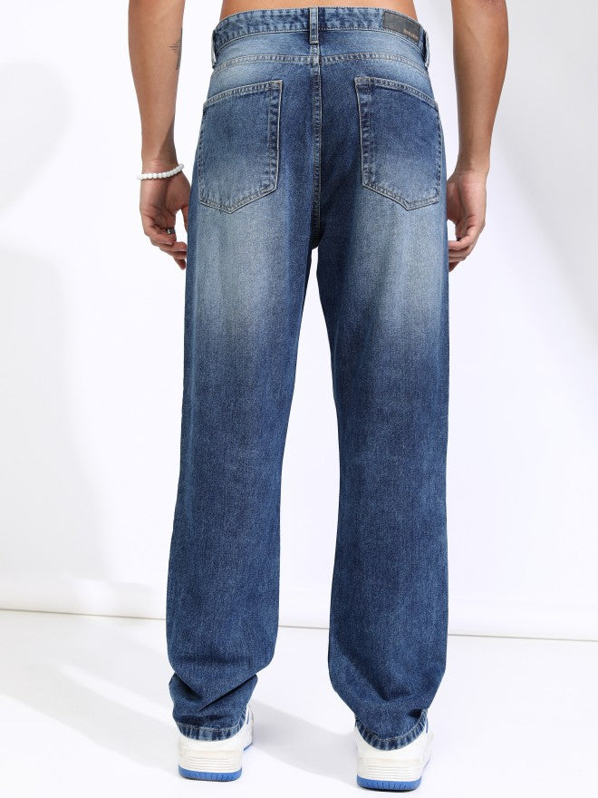 Highlander Men Blue Straight Fit Jeans - Blue - Image 3