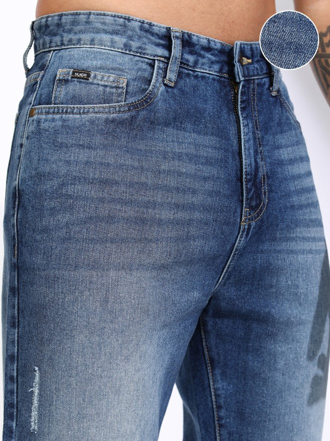 Highlander Men Blue Straight Fit Jeans - Blue - Image 5