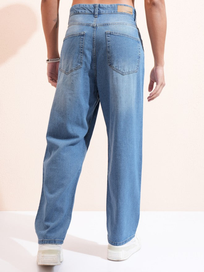 Highlander Men Blue Straight Fit Jeans - Blue - Image 3