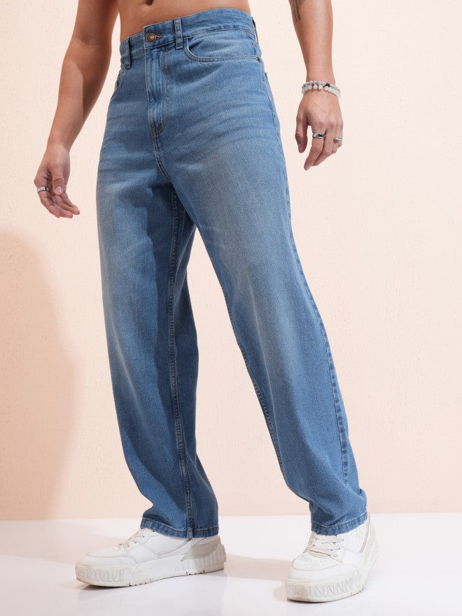 Highlander Men Blue Straight Fit Jeans - Blue - Image 4