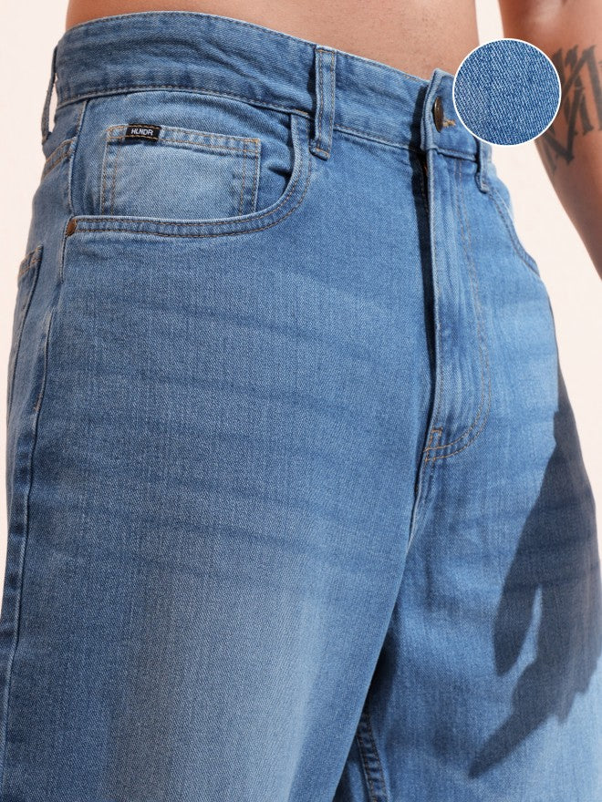 Highlander Men Blue Straight Fit Jeans - Blue - Image 5