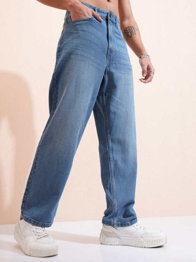 Highlander Men Blue Straight Fit Jeans - Blue - Image 6