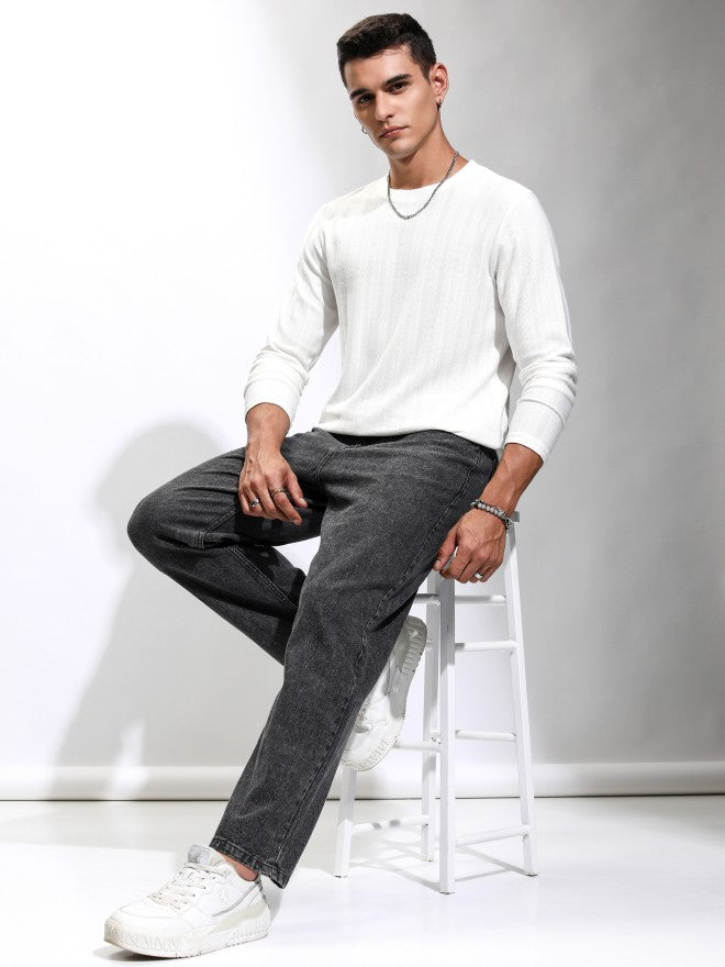Highlander Men Black Relaxed Fit Jeans - Black - Image 2
