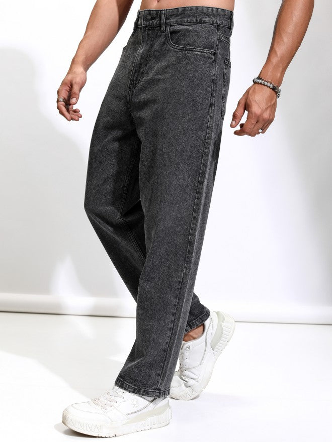 Highlander Men Black Relaxed Fit Jeans - Black - Image 4