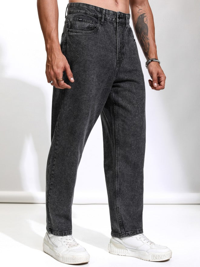 Highlander Men Black Relaxed Fit Jeans - Black - Image 6