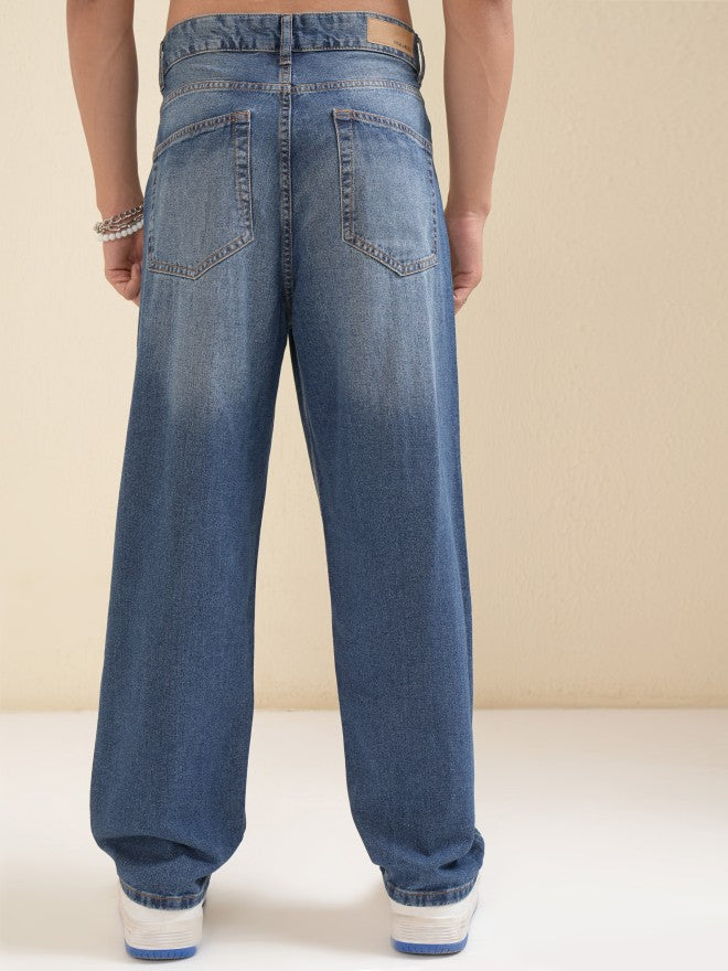 Highlander Men Blue Relaxed Fit Jeans - Blue - Image 3