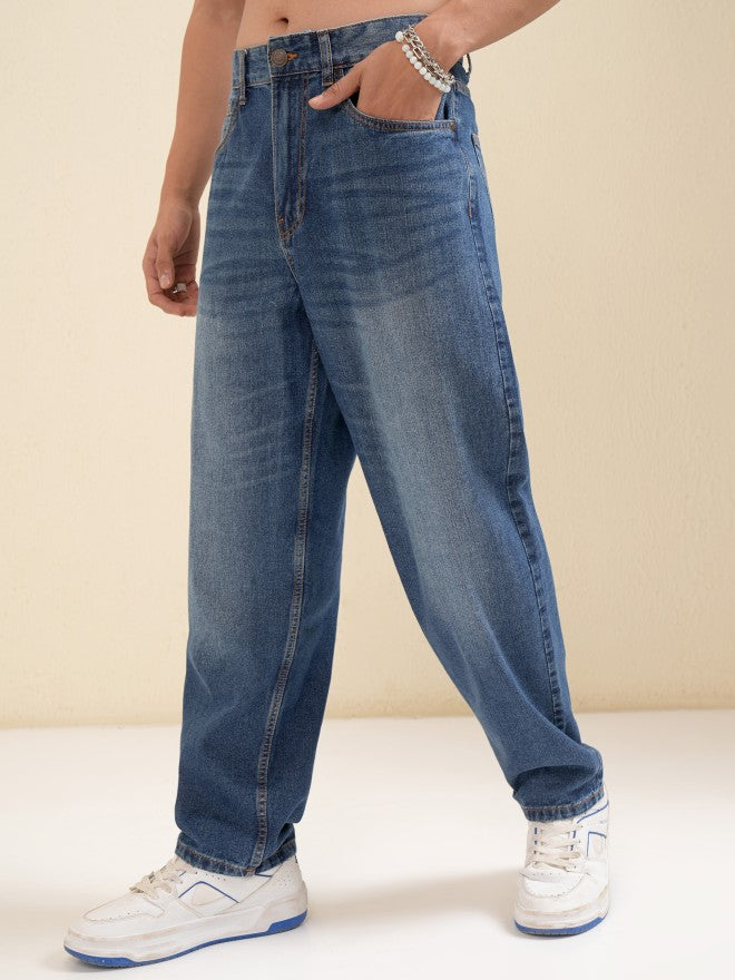 Highlander Men Blue Relaxed Fit Jeans - Blue - Image 4