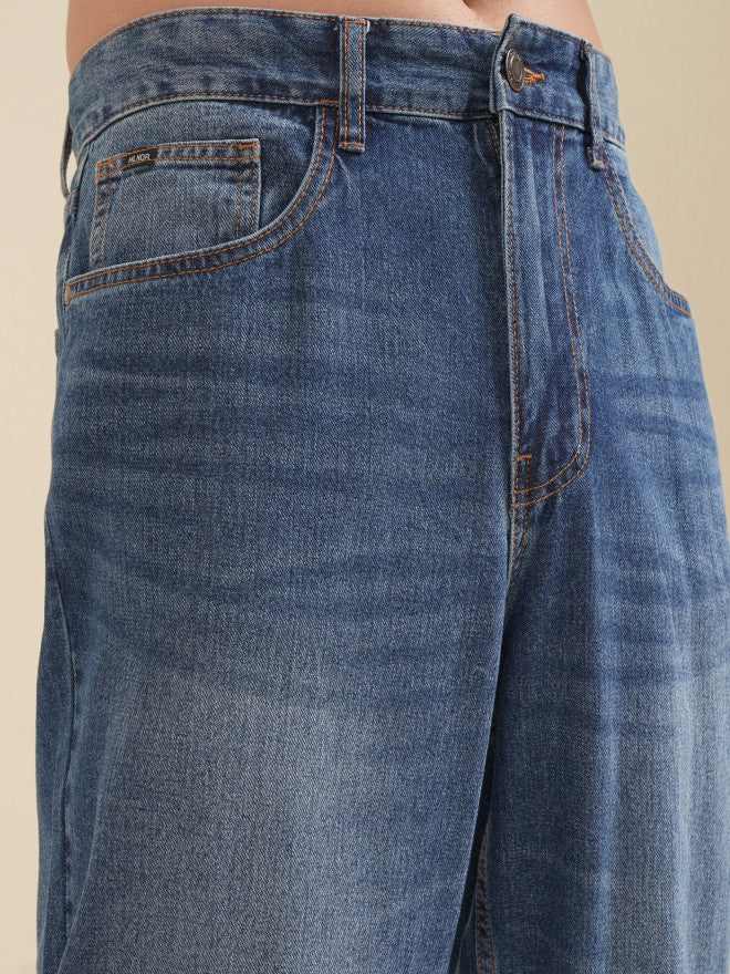 Highlander Men Blue Relaxed Fit Jeans - Blue - Image 5