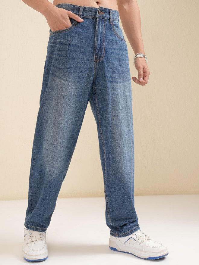 Highlander Men Blue Relaxed Fit Jeans - Blue - Image 6