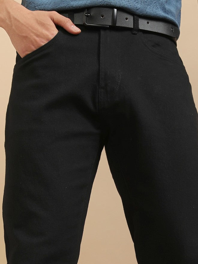 Highlander Men Black Bootcut Jeans - Black - Image 5