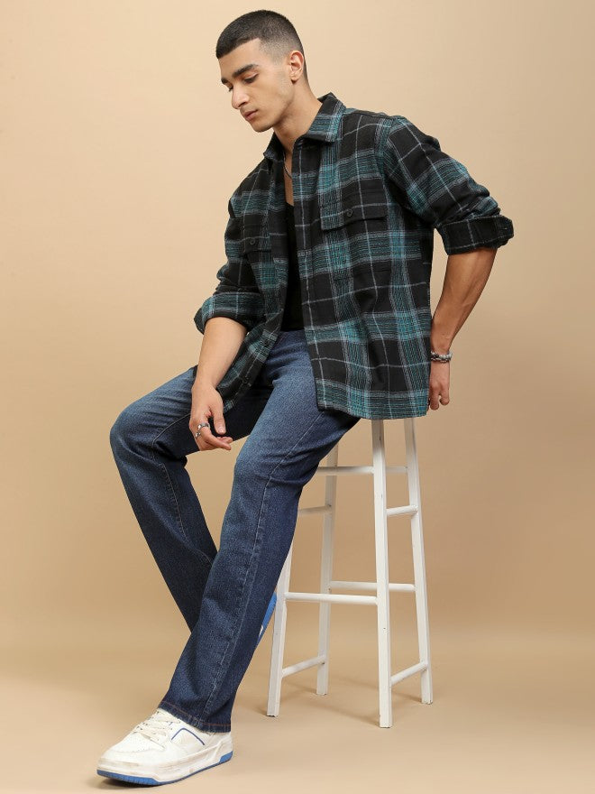 Highlander Men Blue Bootcut Jeans - Blue - Image 2