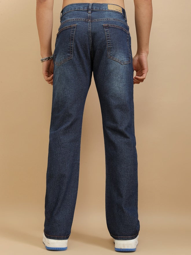 Highlander Men Blue Bootcut Jeans - Blue - Image 3