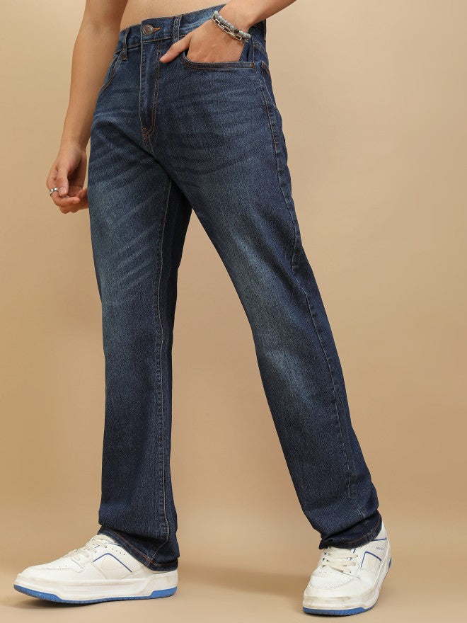 Highlander Men Blue Bootcut Jeans - Blue - Image 4