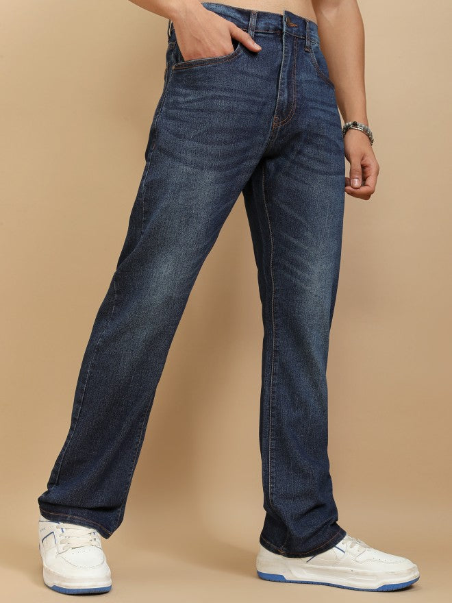 Highlander Men Blue Bootcut Jeans - Blue - Image 6