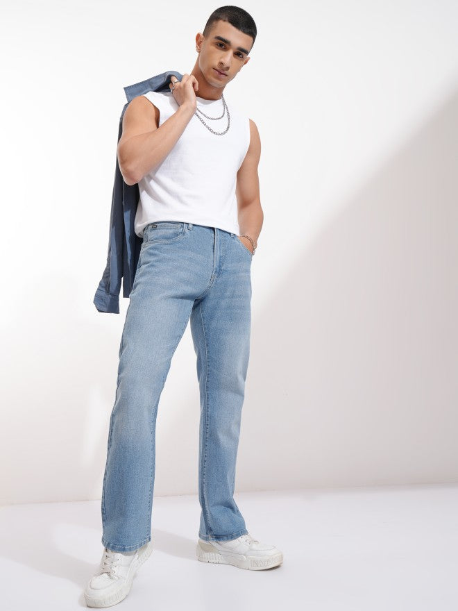 Highlander Men Blue Bootcut Stretchable Jeans - Blue - Image 2