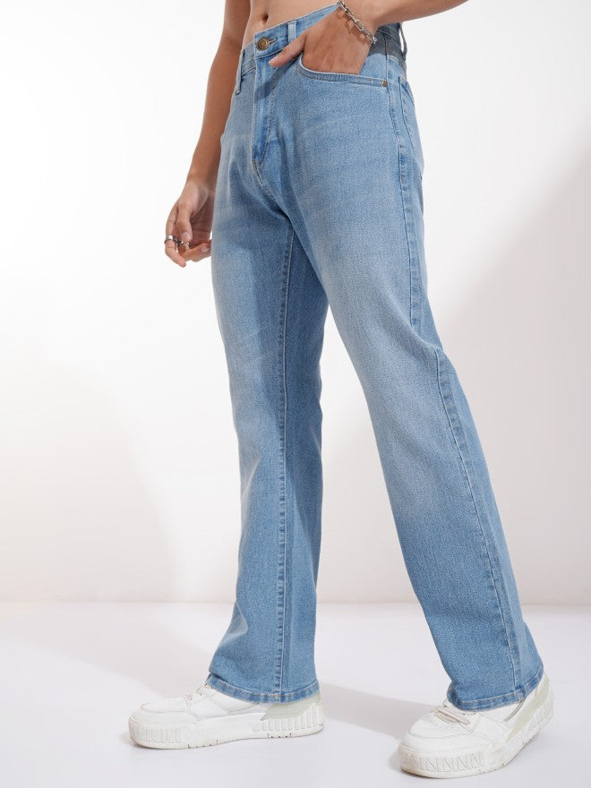 Highlander Men Blue Bootcut Stretchable Jeans - Blue - Image 4