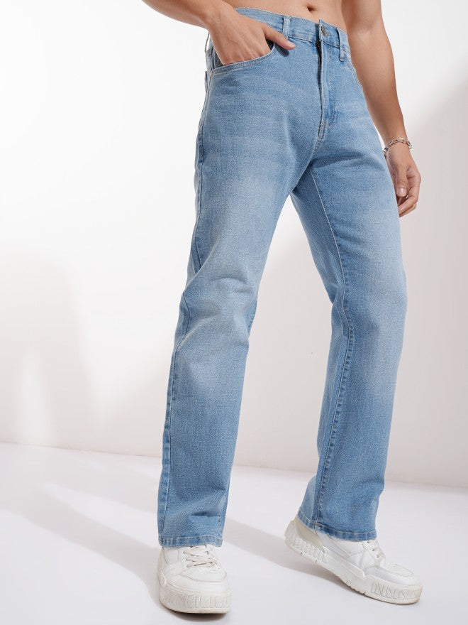 Highlander Men Blue Bootcut Stretchable Jeans - Blue - Image 6