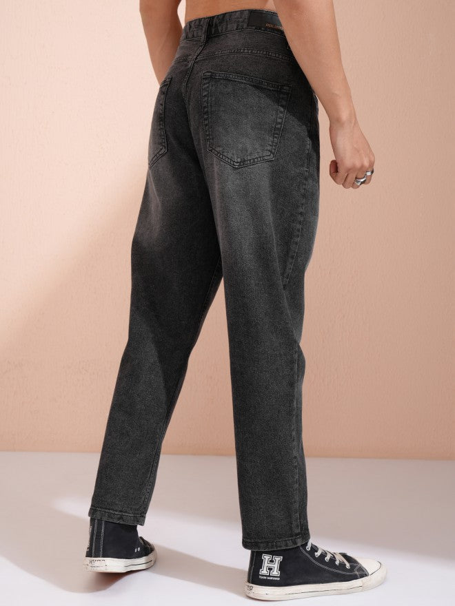Highlander Men Grey Dad Fit Jeans - Grey - Image 3