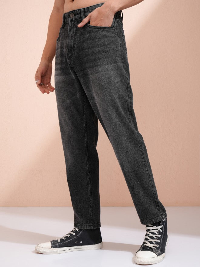 Highlander Men Grey Dad Fit Jeans - Grey - Image 4