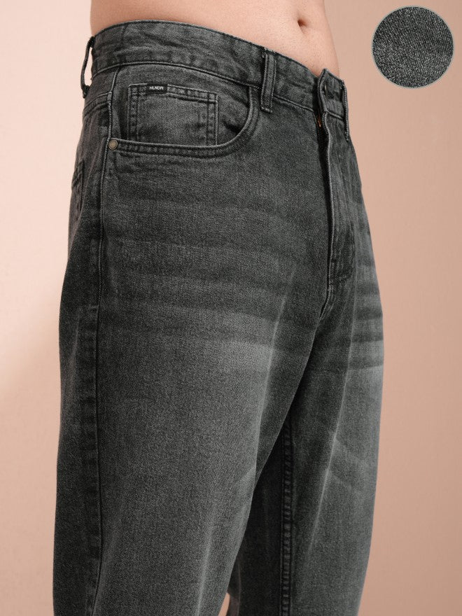 Highlander Men Grey Dad Fit Jeans - Grey - Image 5