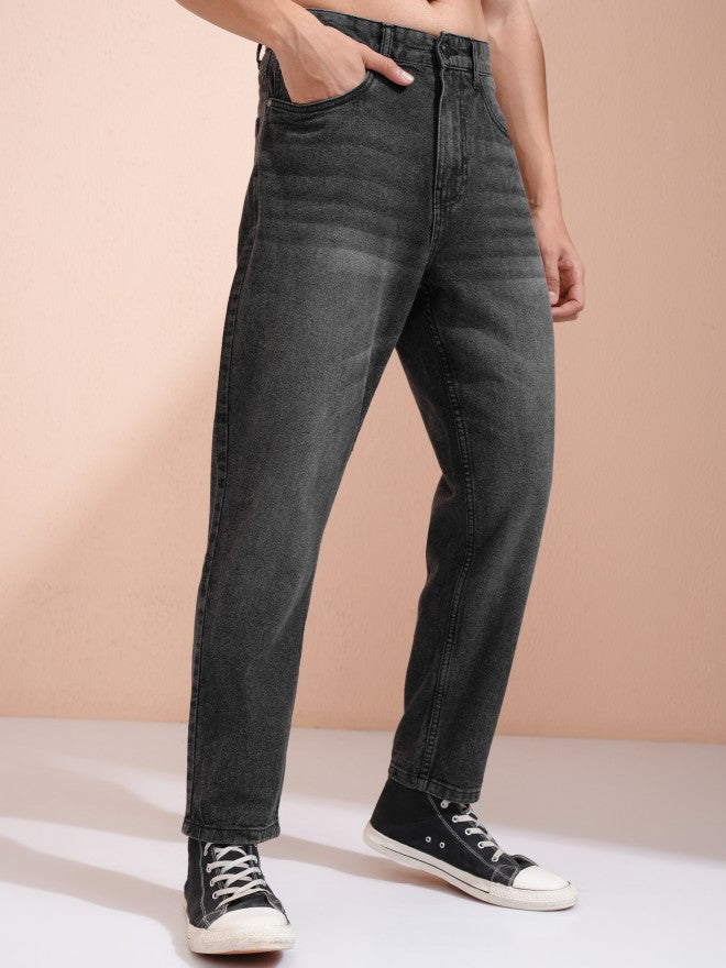 Highlander Men Grey Dad Fit Jeans - Grey - Image 6