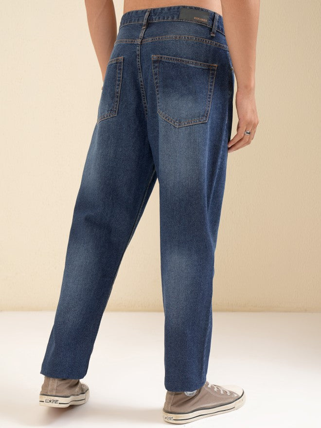 Highlander Men Blue Dad Relaxed Fit Jeans - Blue - Image 3