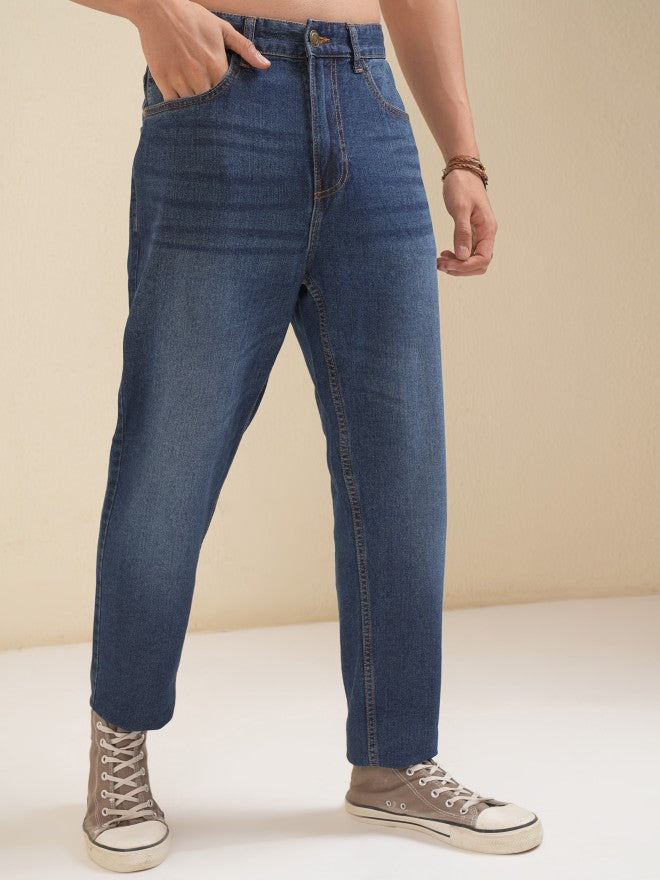 Highlander Men Blue Dad Relaxed Fit Jeans - Blue - Image 6