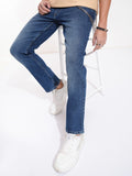 Highlander Men Blue Straight Fit Stretchable Jeans - Blue - Image 1
