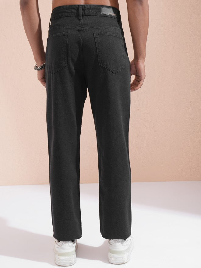 Highlander Men Black Relaxed Fit Jeans - Black - Image 3