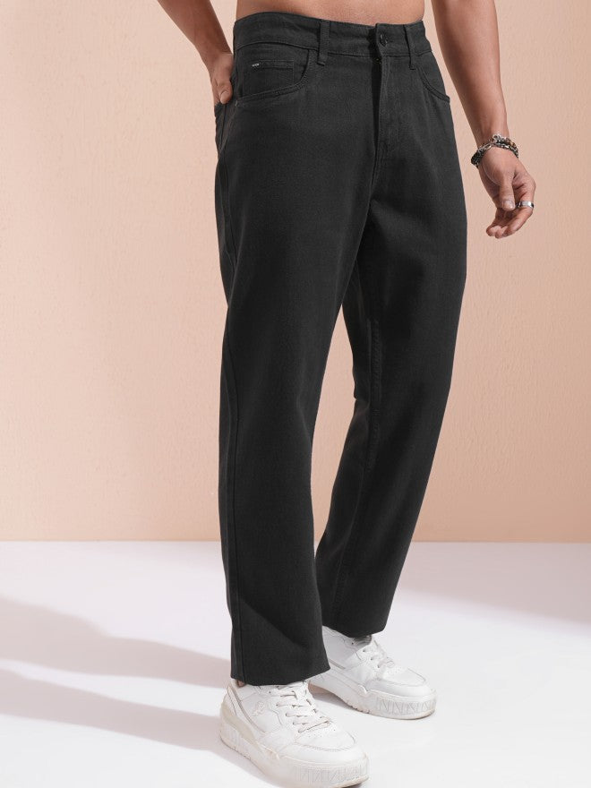 Highlander Men Black Relaxed Fit Jeans - Black - Image 6