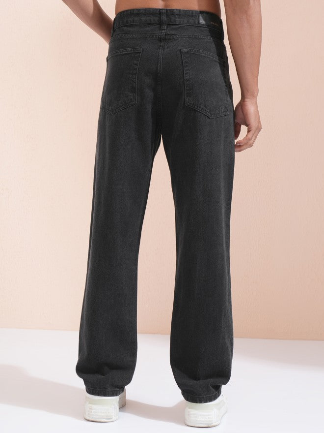 Highlander Men Black Straight Fit Jeans - Black - Image 3