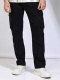 Highlander Men Black Straight Fit Jeans - Black - Image 1