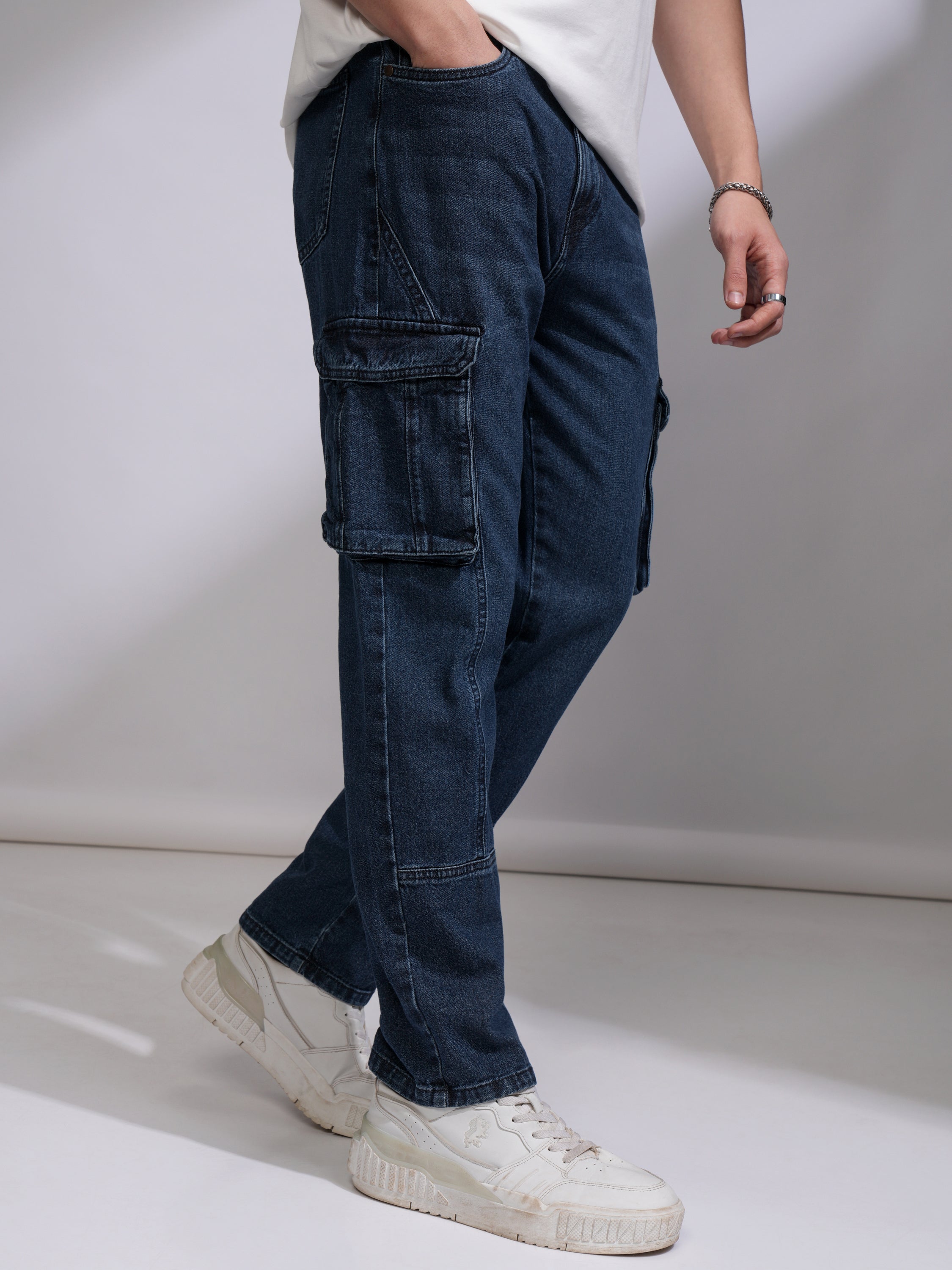 Highlander Men Blue Straight Fit Non Stretchable Jeans - Blue - Image 1