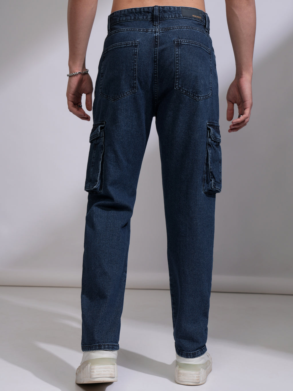 Highlander Men Blue Straight Fit Non Stretchable Jeans - Blue - Image 3