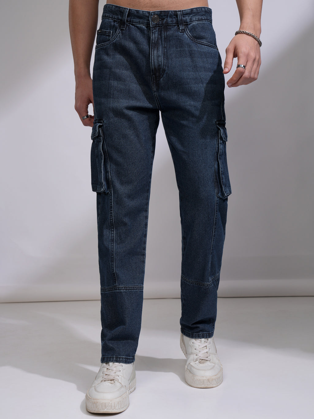 Highlander Men Blue Straight Fit Non Stretchable Jeans - Blue - Image 6