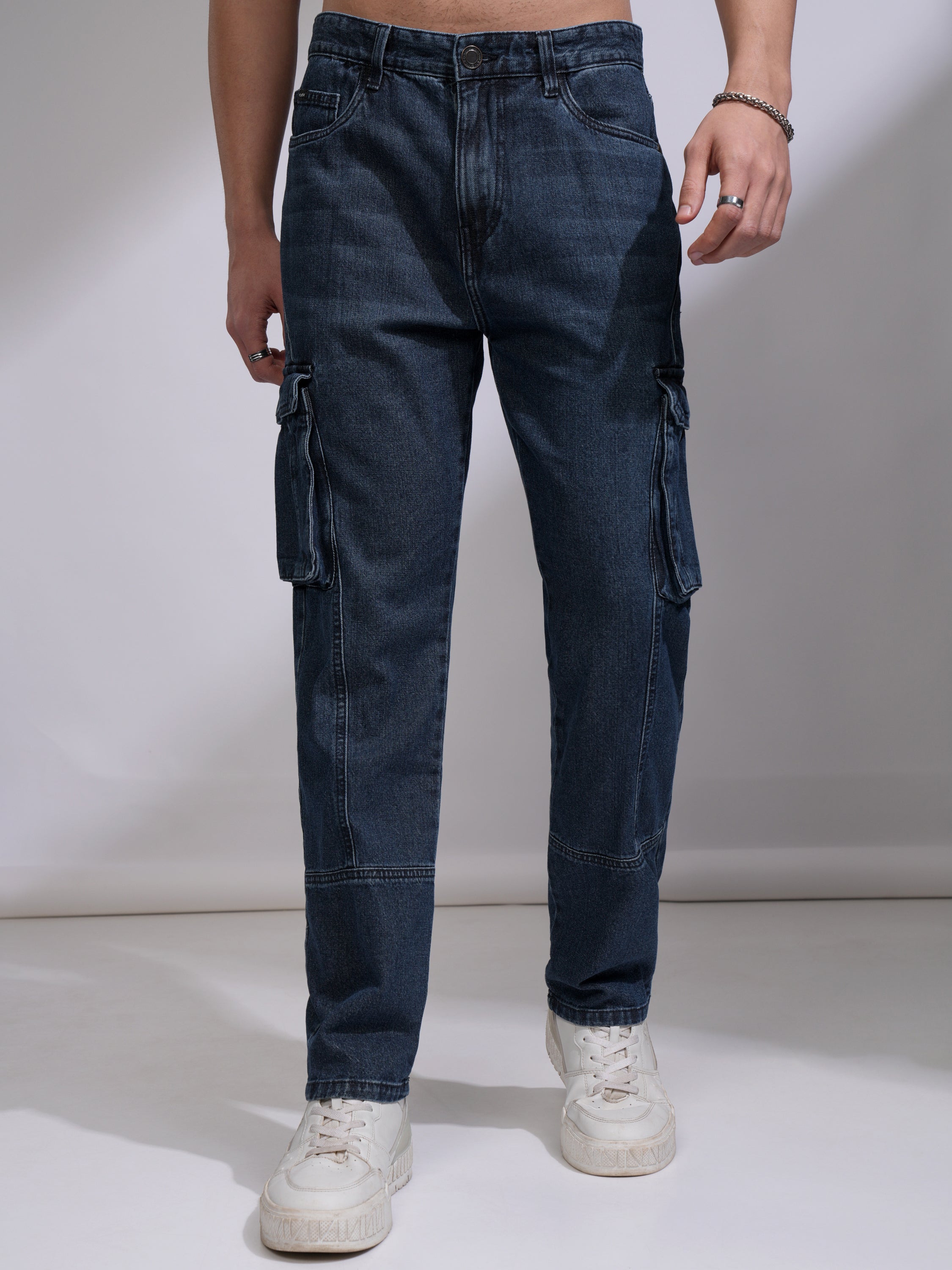 Highlander Men Blue Straight Fit Non Stretchable Jeans - Blue - Image 6