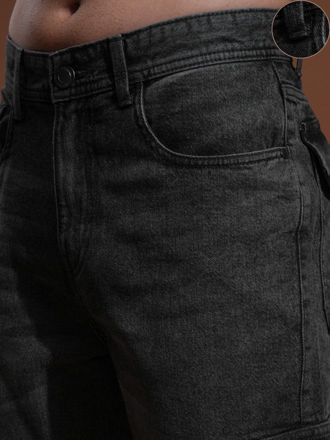 Highlander Men Grey Straight fit Cargo Jeans - Grey - Image 5