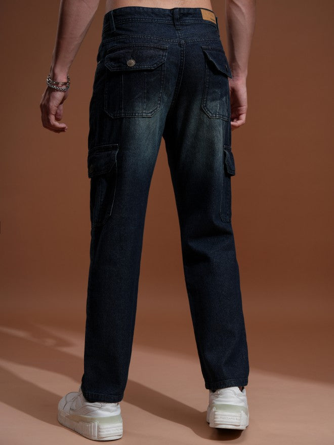 Purple By Highlander Men Blue Straight Fit Jeans - Blue - Image 3